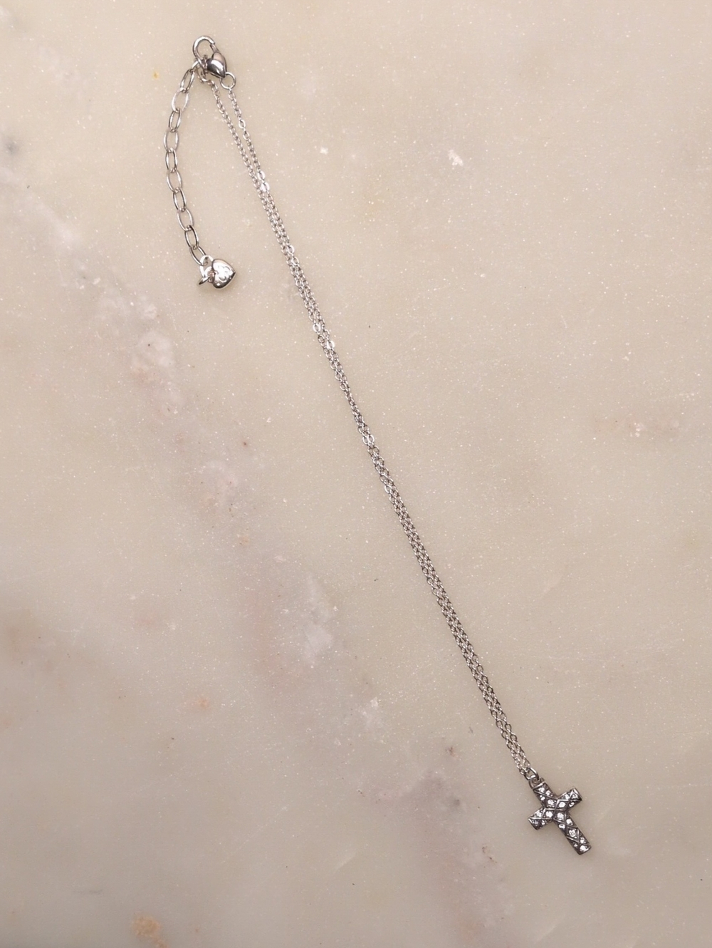 Brighton Crystal And Silver Cross Necklace - Picture 4 of 17